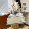 thumbnail image 4 of Mochila Bolsa de lona con separación seca y húmeda, bolsa de fitness ligera para acampar (azul claro) Sywqhk Para Estrenar, 4 of 7