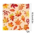 thumbnail image 3 of Thanksgiving Themed Plastic Tablecloth and Napkin Set, Maple Leaf Pattern Disposable Tableware for Party Decorations and Catering Events, 24-Piece Set, 3 of 6