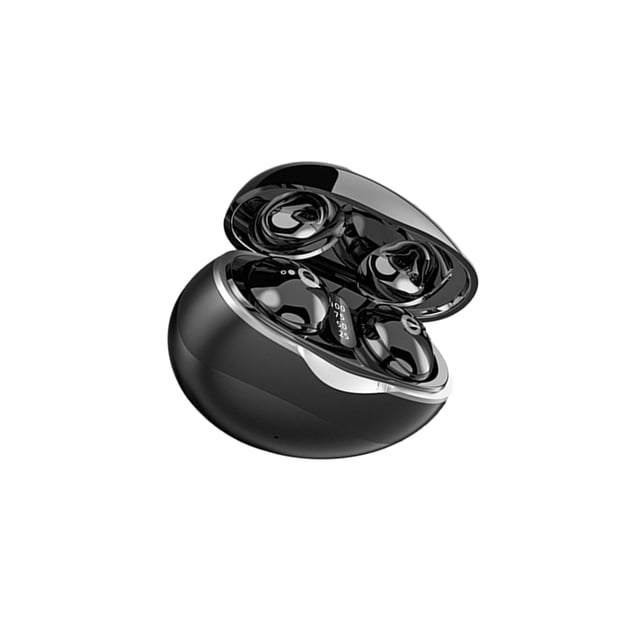 Seitruly Auriculares invisibles Bluetooth 5.3 True In-Ear Auriculares HIFI Estéreo Reducción de ruido Auriculares Auriculares deportivos, Cables de audio/vídeo negro