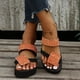 thumbnail image 5 of Sandalias de tacón de plataforma Sandalias de verano para mujer Sandalias con punta abierta Zapatos romanos Sandalias informales con punta abierta Wmkox8yii ytu8359, 5 of 6