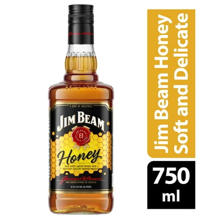 Jim Beam Honey Bourbon Whiskey, 750 mL
