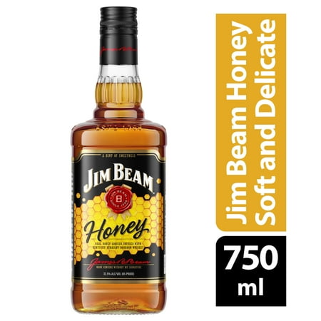 Jim Beam Honey Bourbon Whiskey, 750 ml