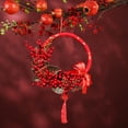 thumbnail image 3 of Guirlande Décoration Suspendue Couleur Vibrante Design Baies Rouges Non Décolorante Facile à Accrocher Guirlande de Porte d'Entrée Pendentif Cadeau du Nouvel An Chinois pour la Maison, 3 of 8