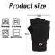 thumbnail image 2 of Guantes de invierno de medio dedo-Negro-Talla única, 2 of 6