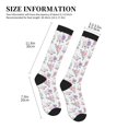thumbnail image 2 of Lsque Rose Flower B Pattern Sport Compression Socks for Men & Women 15-20 mmHg Knee High Nurse Pregnant Running Medical and Travel Athletic, 2 of 6