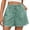 Green, variant on Women's Summer Casual Lace Elastic Waist Shorts Cute Eyelet Beach Vacation