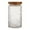 C, variant on MOQIN Glass Coffee Nuts Canister Vintage Glass Storage Jars with Wooden Lids Clear Decorative Jar,Glass Jars for Storing Tea, Coffee, Flour, Candy, Cookie, Rice, Sugar, Pasta, 500ml to 100ml