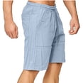 thumbnail image 4 of haozzaw Men's Pants Sports And Leisure Cotton And Linen Shorts Running Training Pants, 4 of 9