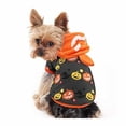 thumbnail image 1 of Chaqueta con capucha para mascotas de Halloween Traje de invierno con estampado de calavera negra para perros pequeños o gatos Talla S Rojo Verde MX-0127490FYD, 1 of 5
