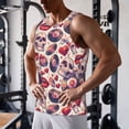 thumbnail image 5 of Logiee record rock Skull lips Print Men's Workout Tank Top,Quick Dry Workout Tank Top,Gym Muscle Tee,Fitness Bodybuilding Sleeveless T Shirt-Medium, 5 of 7
