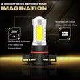 thumbnail image 5 of H13/9008+H16/5202 LED Headlight Hi-Lo Beam Fog Light Bulbs Kit Super Bright 6000K 4Pcs, 5 of 16