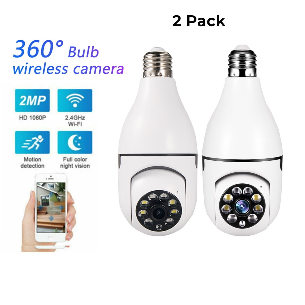 JahyShow 5GHz E27 Light Bulb Camera, 1080P Home Surveillance Cameras
