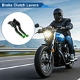 thumbnail image 2 of Palancas de freno y embrague cortas/largas únicas para YAMAHA YZF-R1 04-08, palanca de freno ajustable en 6 posiciones, aleación de aluminio, mango negro con extremo verde, 2 of 7