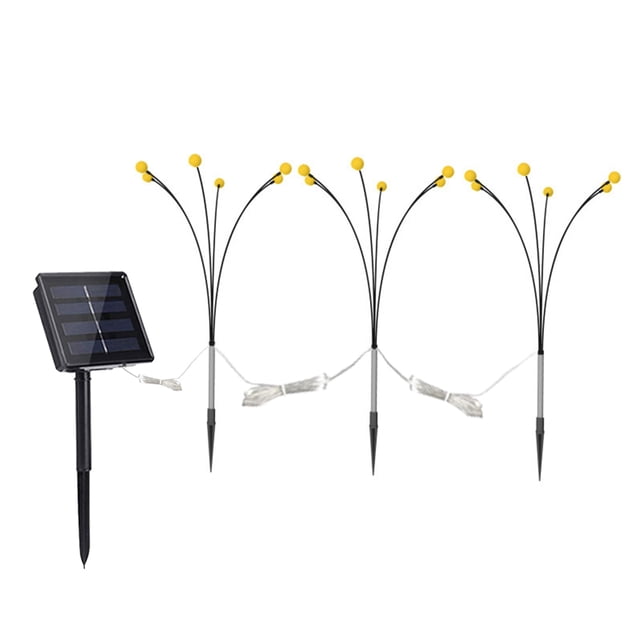 Lámparas decorativas de luciérnaga solar de 70 cm, regalos, fuegos artificiales de césped, luz para fiestas