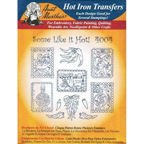 Some Like It Aunt Martha's Hot Iron Embroidery Transfer
