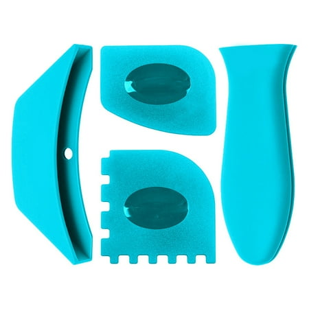 

Windfall 4Pcs Heat Insulation Pot Handle Cover Heat Insulation Hot Handle Holder Mitt Silicone Kitchen Non Slip