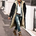 thumbnail image 2 of Smupbvky Mens Long Puffer Coat Hooded Fuzzy Fleece Lined Zip Up Jacket Winter Trendy Casual Warm Outerwear (XL, Black), 2 of 6