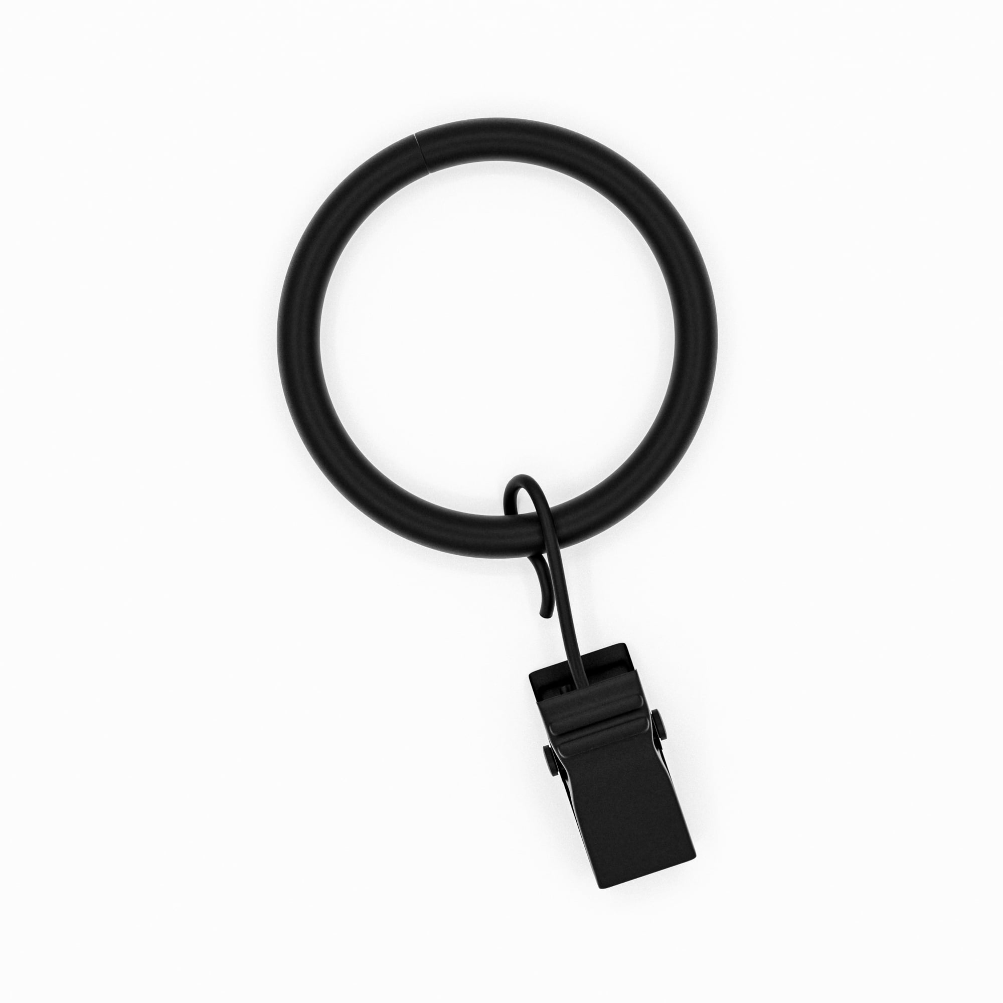 Mainstays 1" Black Curtain Clip Rings (7 pack)