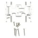 thumbnail image 1 of Base De Montaje De Transmisión De Metal Resistente Al Desgaste Compatible Con Soporte De Placa Deslizante Axial Scx24 90081 1/24 Minnieouse EL018164-04, 1 of 5