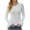 White, variant on Herrnalise Women's Knitted Crop Tops Autumn And Winter Solid Color Bottoming Shirts Long Sleeve Sweaters Knit Sweaters Round Neck Tops Pullover Jumper Sweaters