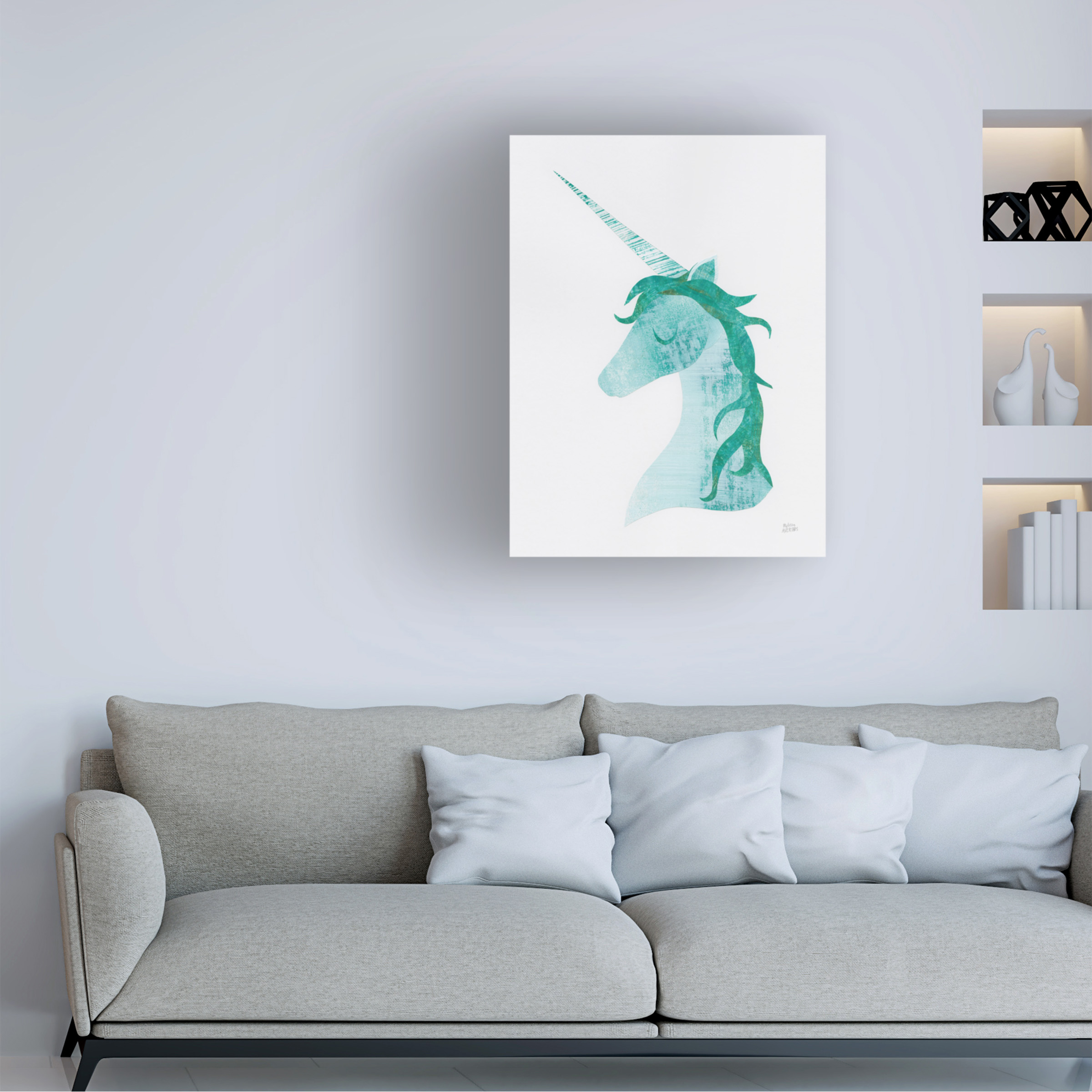 Trademark Fine Art 'Unicorn Magic II' Canvas Art by Melissa Averinos