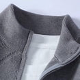 thumbnail image 3 of Gyujnb Jackets for Men,Knitted Sweater Coat Autumn Winter Casual Open Front Cardigan Outerwear Comfortable Soft Yarn Long Sleeve Jacket,Winter Coats for Men,Size:L, 3 of 8