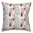 thumbnail image 2 of Creative Products Blue and Pink Abstract 18 x 18 Spun Poly Pillow, 2 of 3