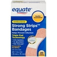 thumbnail image 2 of Equate Antibacterial Strong Strips Adhesive Bandages, 20 Ct, 2 of 2