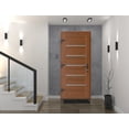 thumbnail image 4 of Front Exterior Prehung Metal-Plastic Door | Manux 8415 Walnut | Office Commercial and Residential Doors Entrance Patio Garage W36x80 Right-hand, 4 of 6