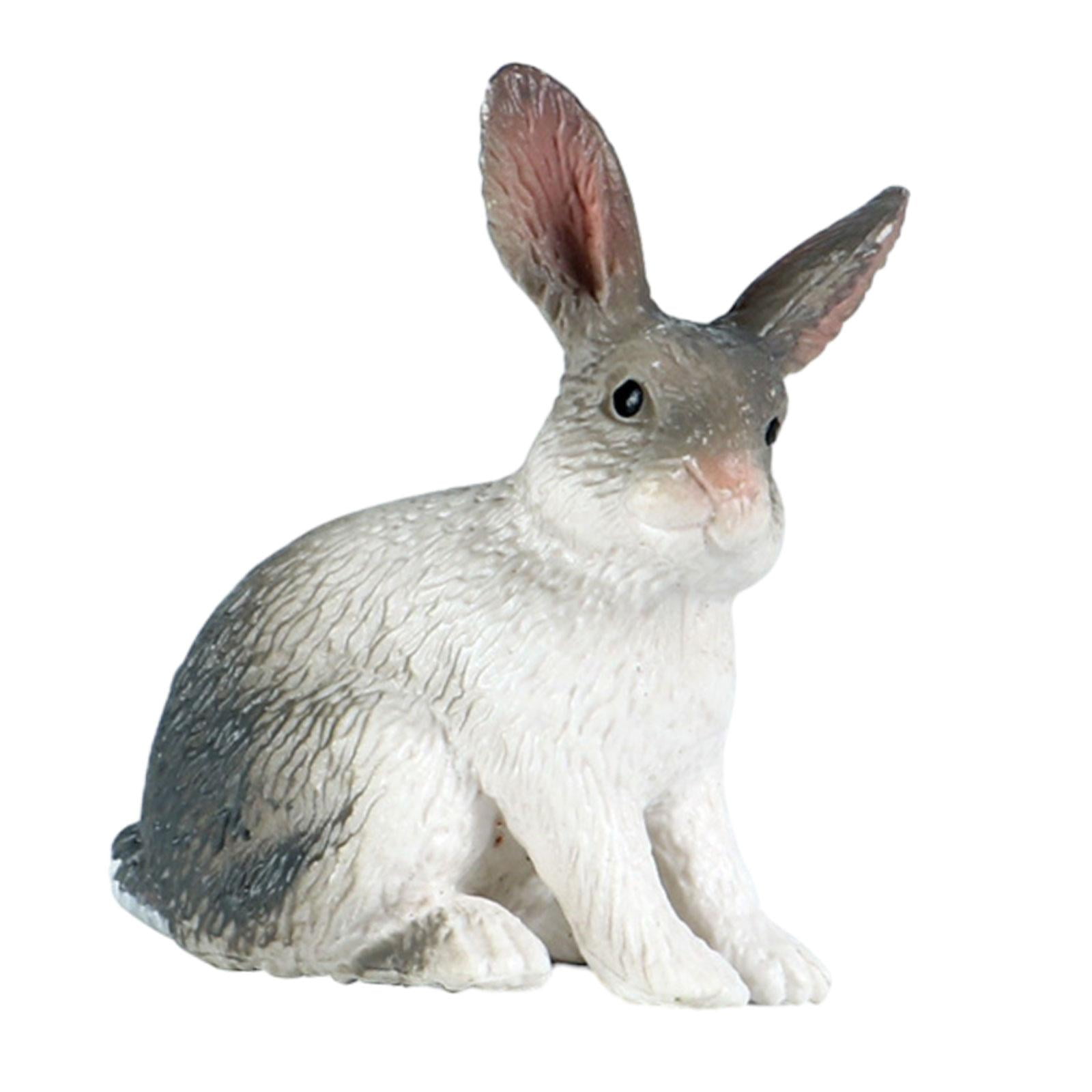 Rabbit Toy Figures Cognitive Toys for Kids Children Farm Animal - Main Image