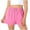 Pink, variant on Auroural Girls Shorts Size 12-14 Middle School Children's Solid Color Girl Casual Lazy Style A-Line Wide Leg Flower Elastic High Waisted Shorts