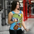 thumbnail image 6 of Gukieu Dinosaur Riding a Motorcycle Print Women's Quick-drying Fitness Vest, Round Neck Sleeveless Fitness T-shirt, Suitable for Yoga, Sports-Large, 6 of 7