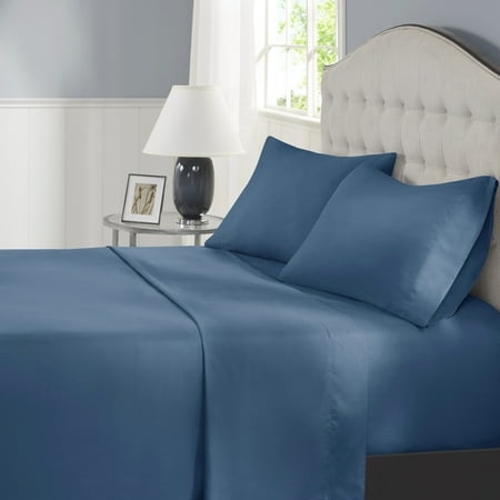 Comfort Spaces Microfiber Coolmax 4-Piece Teal Sheet Set  Full