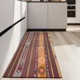 thumbnail image 4 of Boho Red Multicolored Ethnic Pattern Kitchen Rug Mat,Kitchen Runner Rugs Non Skid Washable,Decorative Kitchen Floor Mats for Kitchen,Sink,Laundry,17"X47", 4 of 5