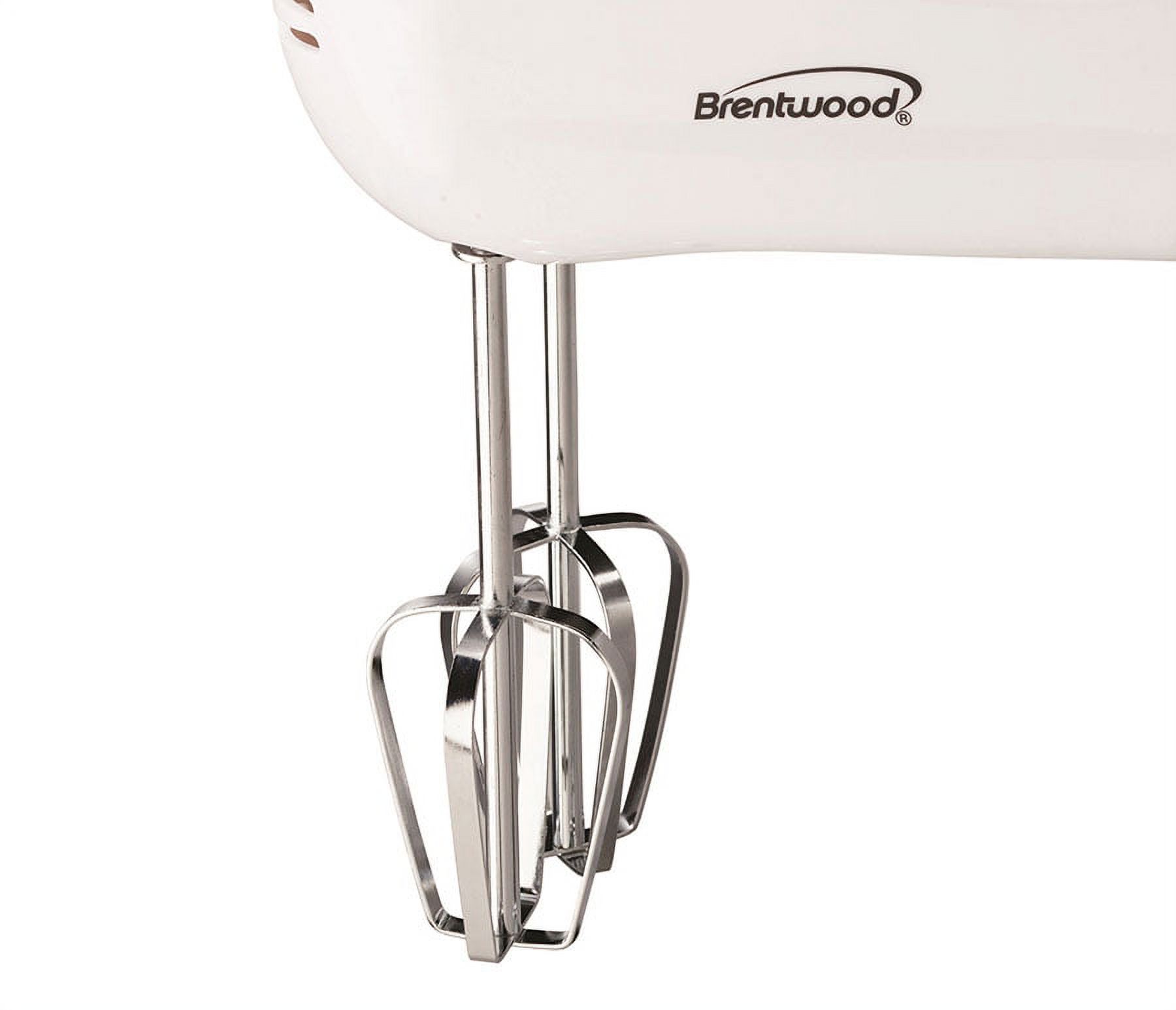 Brentwood HM-45 Lightweight 5-Speed Electric Hand Mixer, White - image 5 of 8