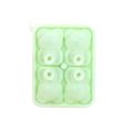 thumbnail image 1 of Naiovety Molde de cubitos de hielo con forma de Animal de silicona, Color sólido Flexible, 4 rejillas, herramienta de moldeo de molde de helado Mostrada Verde, 1 of 6
