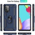 thumbnail image 2 of A52 5G Case, Samsung Galaxy A52 4G/5G Case Military Grade Protective with Magnetic Car Mount Ring Holder Stand Cover for Samsung Galaxy A52 4G/5G - Blue, 2 of 6