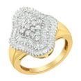 thumbnail image 4 of 10K Yellow Gold 1ct. TDW Diamond Cluster Ring (I-J,I1-I2), 4 of 8