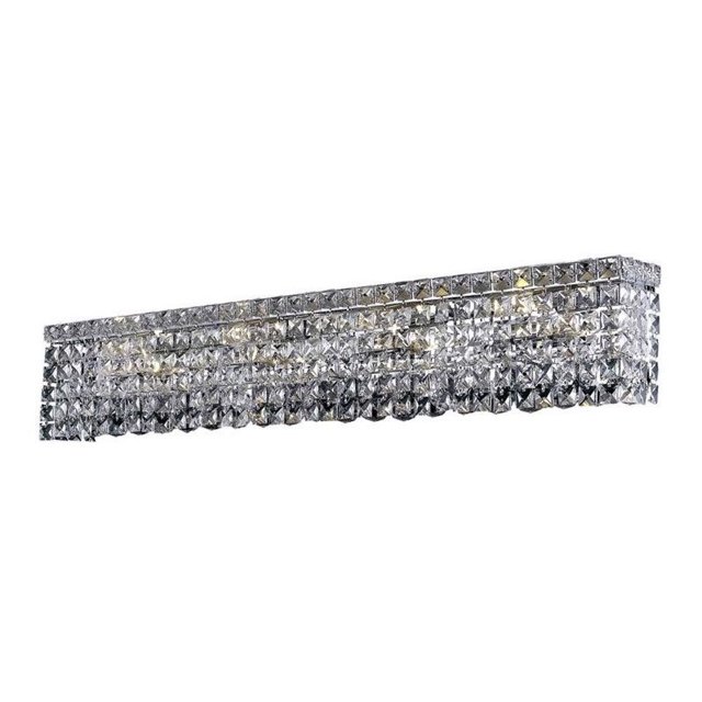 Elegant Lighting Maxime 36" 8 Light Elegant Crystal Vanity Lighting