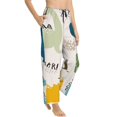 thumbnail image 2 of Xecao Childish Dinosaur Women's Straight Lounge Pajama Pants: The Epitome of Relaxed Sleepwear, 2 of 9