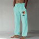 thumbnail image 1 of Pantalones largos para hombre, moda, estampados, casuales, cintura elástica con bolsillo, pantalones deportivos, pantalones de poliéster para hombre., 1 of 4
