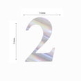 thumbnail image 3 of Efavormart 4 Pack - 5" Iridescent Pre-punched Decorative Numbers with Sticky Dots Make Your Own Banner for Birthdays and Weddings, Party Decoration Supplies - 2, 3 of 10