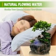 thumbnail image 3 of MOCHAG Indoor Relaxation Rockery Fountain Waterfall, Small Artificial Water Fountain Decor Tabletop Fountain with Humidifier & Bonsai, Zen Meditation Waterfall Feature for Home Off, 3 of 7