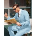 thumbnail image 2 of COOFANDY Men's 2 Piece Suits Classic Fit Suit Set 2 Button Blazer Jacket and Dress Pants for Wedding Business Prom, 2 of 9
