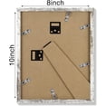 thumbnail image 6 of decorUhome 8x10 Matted to 5x7 Picture Frame, Photo Frame for Gallery Wall or Tabletop Display, Distressed White, 6 of 9