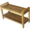 thumbnail image 3 of Rectangular Teak Shower Bench with Handles in Natural Finish, 3 of 3