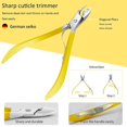 thumbnail image 3 of Ensemble de Manucure pour Hommes 16 en 1 Kit de Manucure Professionnel en Acier Inoxydable, Ensemble de Manucure pour Femmes pour Voyage Ou Maison (Jaune Citron), 3 of 5