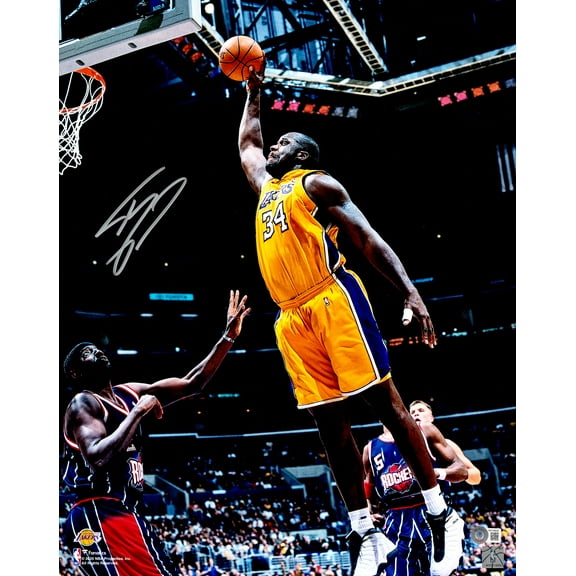 Shaquille O'Neal Autographed 16x20 Photo Los Angeles Lakers Beckett BAS Witness 232717