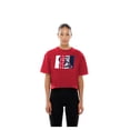thumbnail image 4 of Women's New Era Red St. Louis Cardinals Boxy Foil Logo T-Shirt, 4 of 5