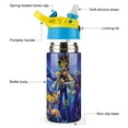 thumbnail image 3 of Yu-Gi-Oh Kids Water Bottle with Silicone Straw And Spill-Proof Lid, 16.9oz Stainless Steel Double-Wall Vacuum Insulated Water Bottles for Boys Girls, 3 of 8